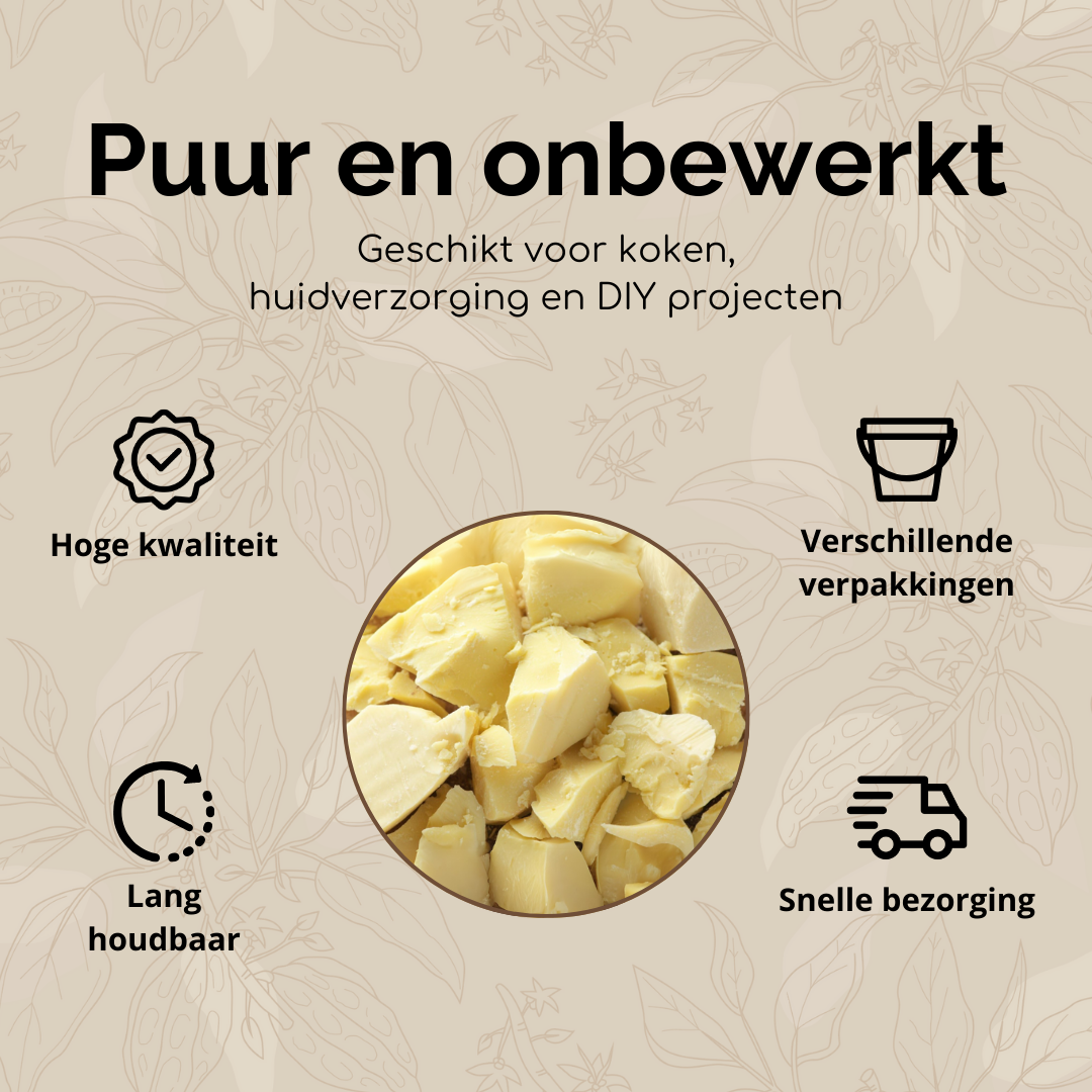 Pure cacaoboter (ongeraffineerd)