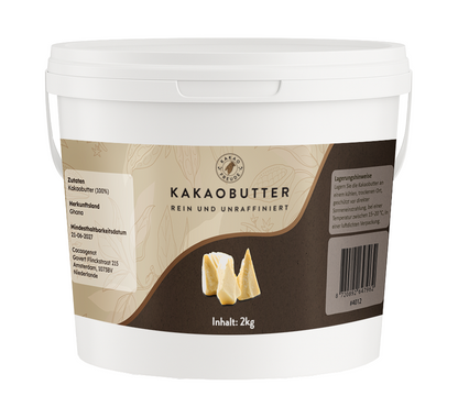 Reine Kakaobutter (unraffiniert) - Kakaofreude