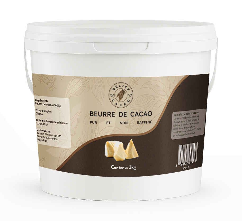 Pure cocoa butter (unrefined)