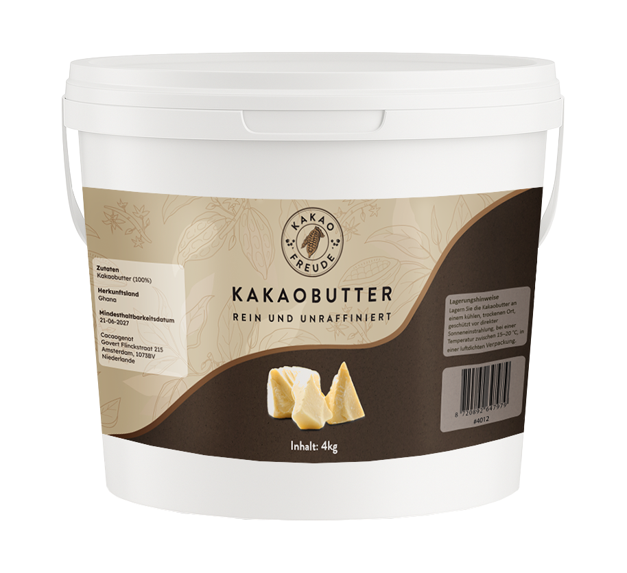 Reine Kakaobutter (unraffiniert) - Kakaofreude