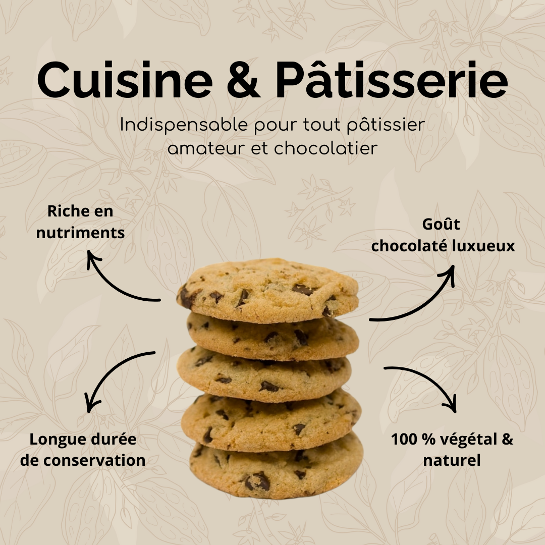 Pure cocoa butter (unrefined)