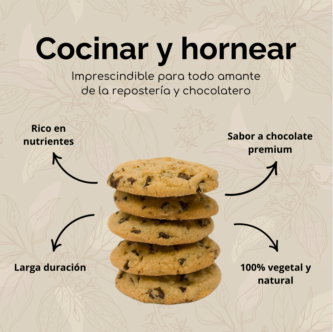 Manteca de cacao - Sin refinar – Apta para uso alimentario – Chocolate, repostería y cosmética