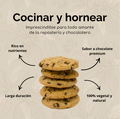 Manteca de cacao - Sin refinar – Apta para uso alimentario – Chocolate, repostería y cosmética